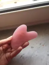 Placa Rosa Guasha para masaje Facial, rodillo masajeador para adelgazamiento Facial, cuerpo relajante, resina, raspador de acupuntura para el cuidado de los ojos