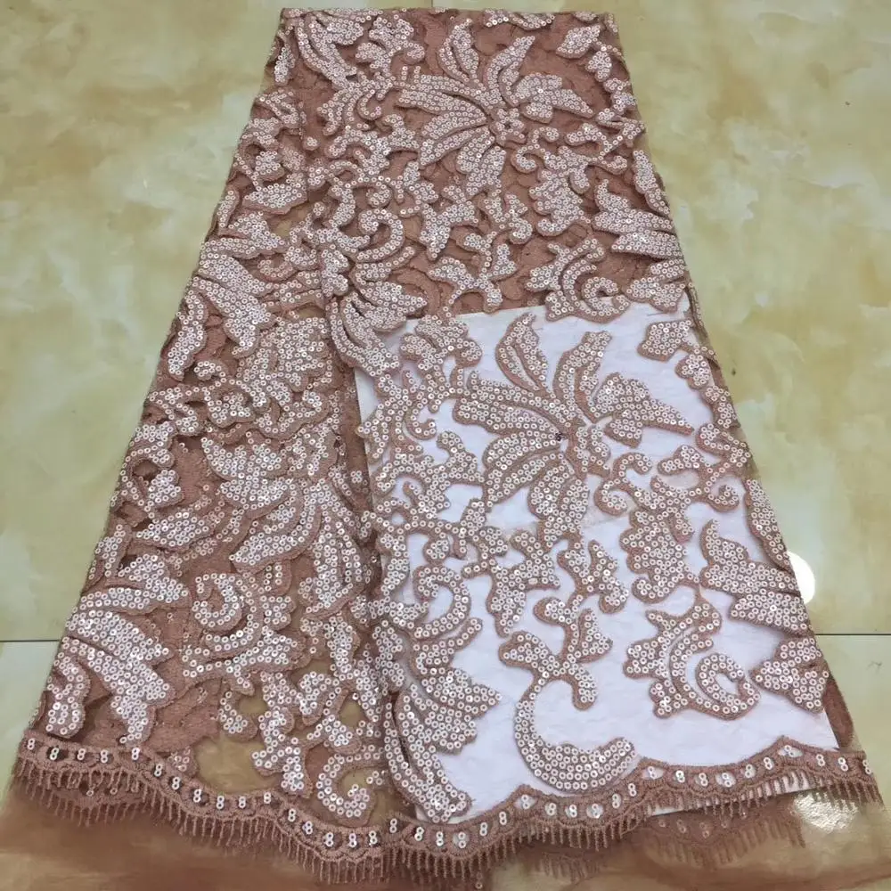 

Высококачественная нигерийская Тюлевая кружевная ткань, новейшая сетка из бисера, африканская кружевная ткань, французская сетчатая кружевная ткань для невесты TS8875