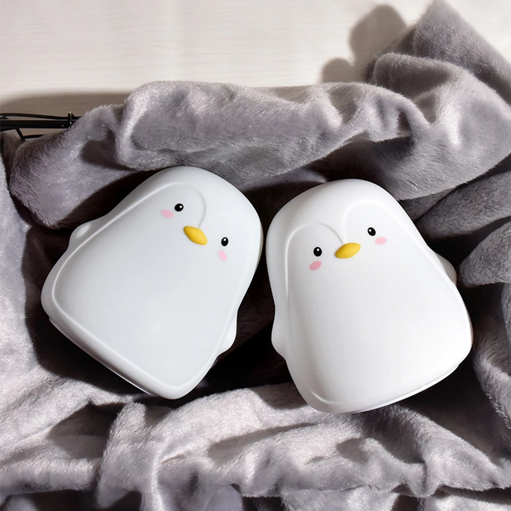 Пингвин из силикона сенсорный датчик ночной Светильник Перезаряжаемый ...