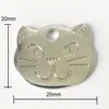 Personalized Cat Name Tag Customized Metal Kitten Shaped Anti-lost Dog Tag For Cat Collar Cute Pet Dog ID Tags Free Engraving 4