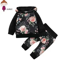 LILIGIRL Одежда для новорожденных девочек зима Дети свитер с капюшоном верхняя одежда, наряд Одежда для новорожденных девочек; комплект