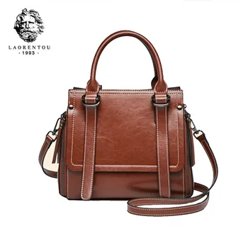 

LAORENTOU Women leather handbags fashion luxury handbags women bags designer bags famous brand women bags 2020 cowhide handbag