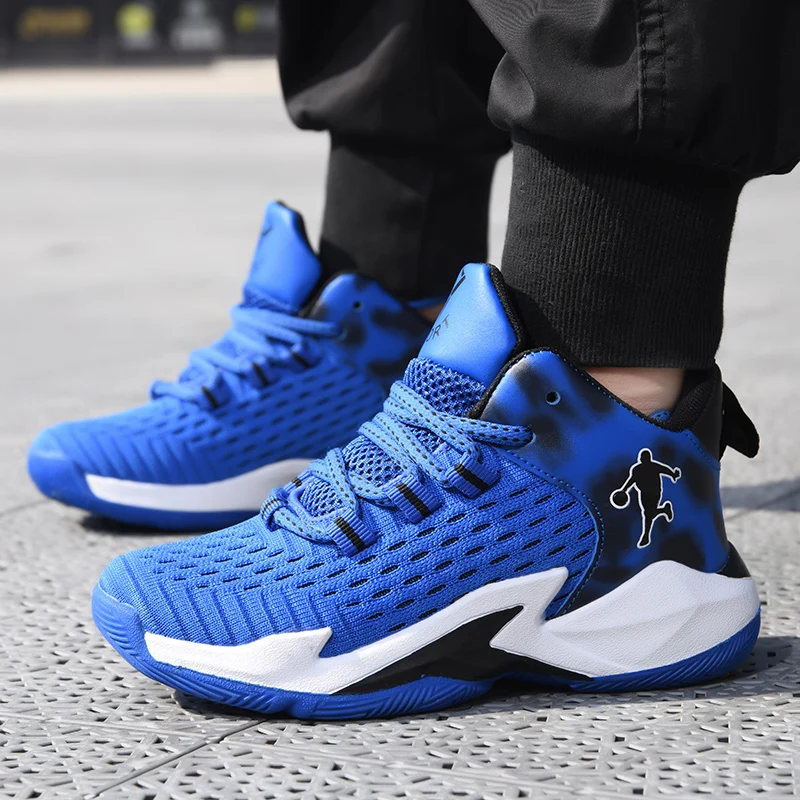 New Thick Sole Soft Boys Basketball Shoes Thick Sole Basketball Shoes