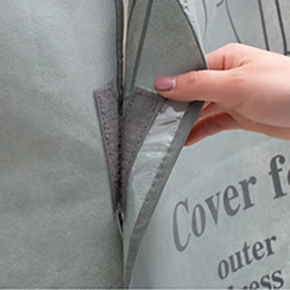 Нетканый тканевый пылезащитный чехол для одежды органайзер для хранения одежды вешалка для спальни