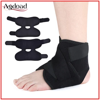 

1pair Compression Ankle Support Brace Adjustable Foot Protection Bandage High Elastic Sprain Prevention Sport Fitness Guard Band