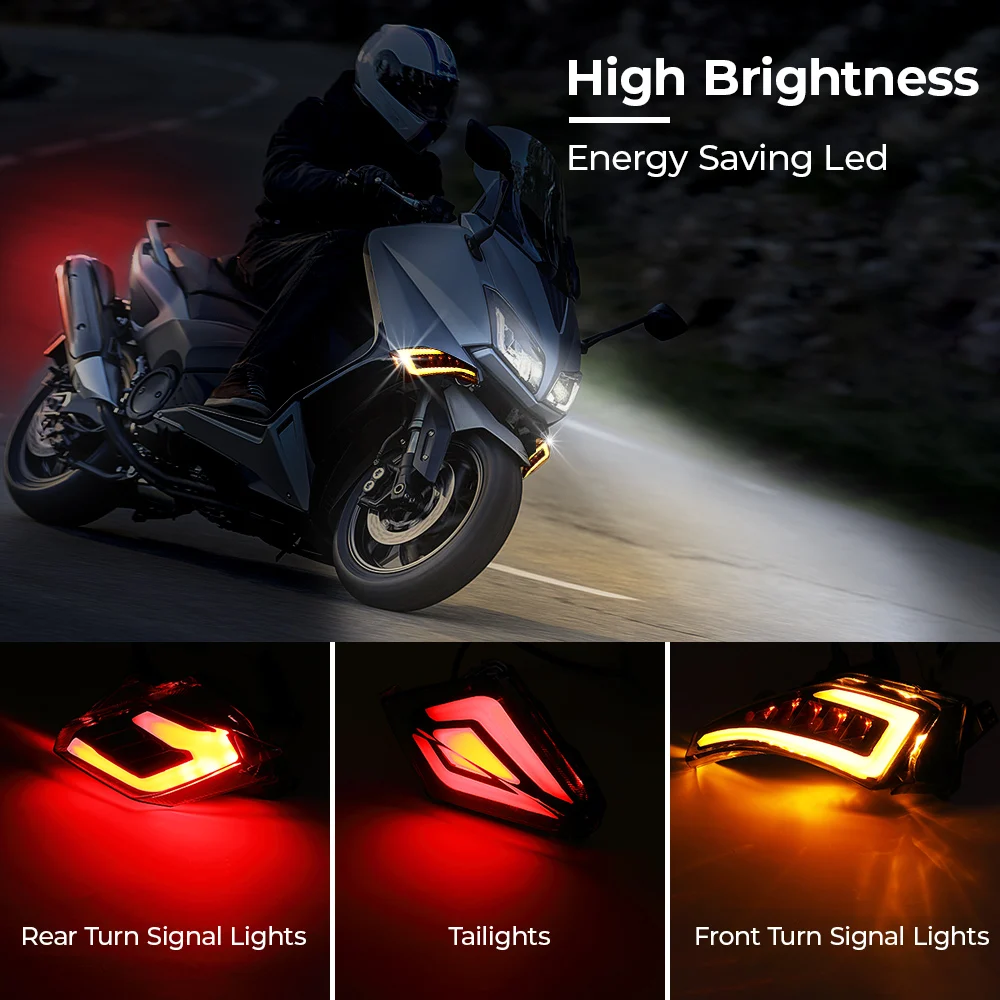 Для TMAX 530 светодиодная сигнальная лампа поворота для YAMAHA T Max Tmax TMax530 2012 2013 2014 2015 2016
