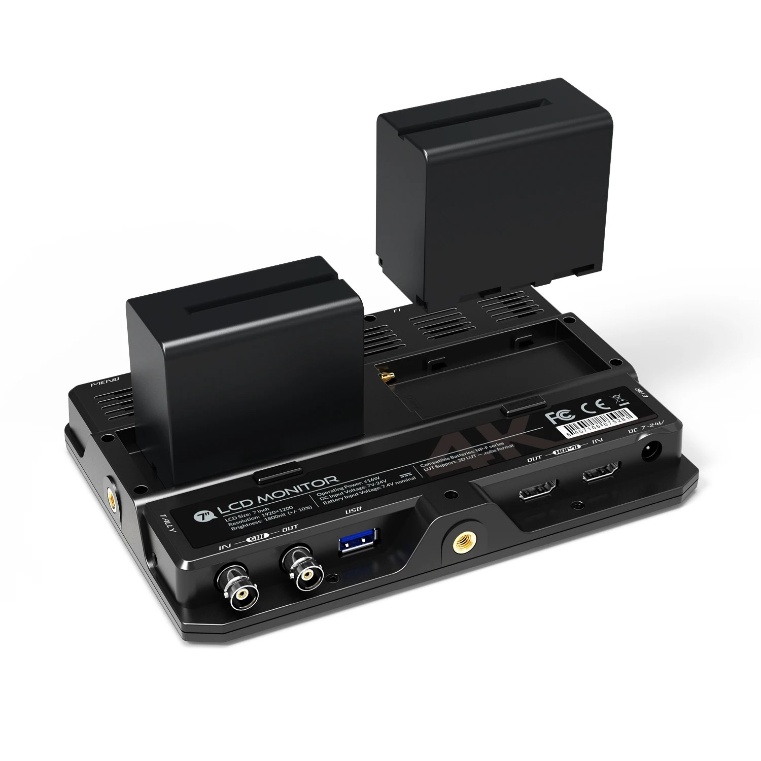   4 ġũ, ޴ , RasPi 2  ÷, 60Hz  ġ ũ, HDMI USB, 7 ġ 1800 nit