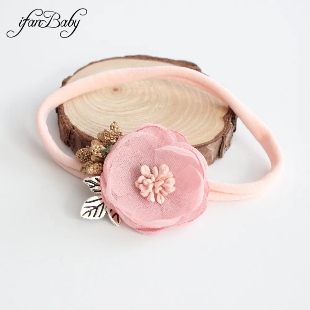 kids nylon headband girl flower headband accessories (6)