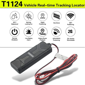 

Mini T1124 GPS Tracker For Car Tracking Device Vehicle GPS Locator With Real-ime Free Tracking With 150mAh Battery Motion Sensor