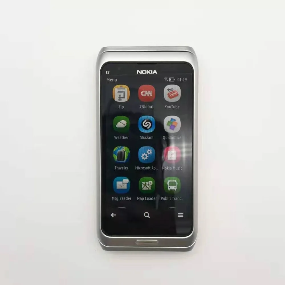 NOKIA E7 мобильный телефон разблокированный 3g wifi смартфон Восстановленный сенсорный экран