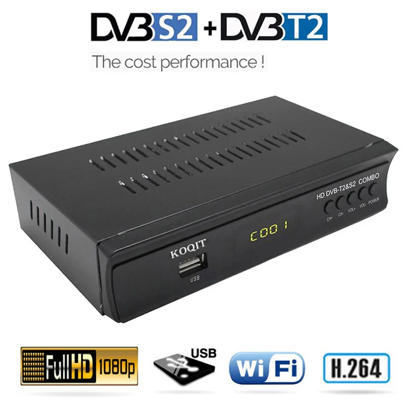  FTA HD Terrestrial DVB-T2 Digital TV Box DVB-S2 Satellite Receiver Tv Tuner DVB T2 Receptor Combo W