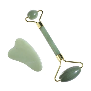 

Gua Sha Scraping Plate and Face Massage Roller Set Manual Massage Tool Traditional Facial Scraper Tool