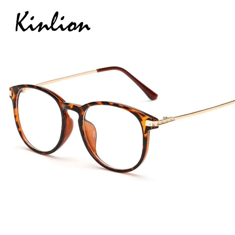 Kinlion Vintagae, круглые металлические оправы для очков для женщин, прозрачные рецептурные оправы для очков, мужские женские оптические оправы для очков