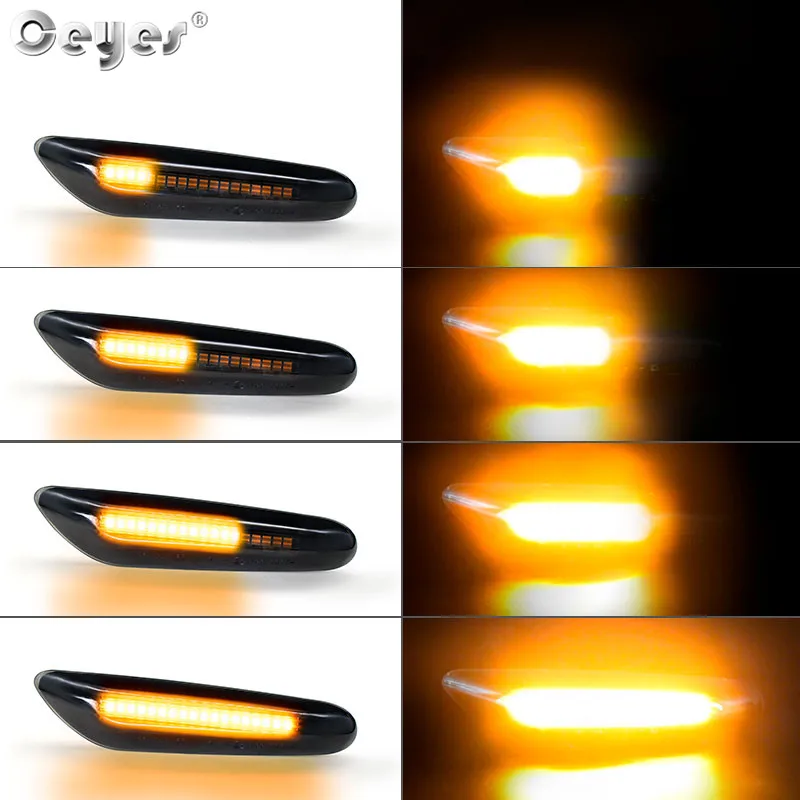 Ceyes-�ڵ��� ���� Led ���� ����, ���̳��� ���̵� ��Ŀ, ���� ���õ�, Bmw E90, E60, E36 ��, �ڵ� ���� ������ �׼�����, 2 ��