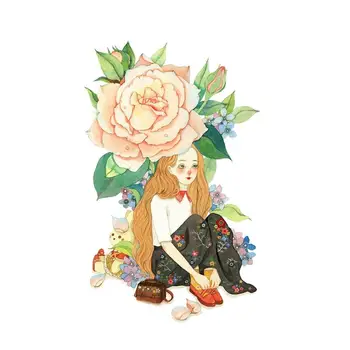 

Fairy Flower Girls Washi Tapes Bullet Journal Masking Tape Adhesive Tape DIY Scrapbooking Washi Stickers