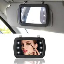 X Autohaux автомобильный солнцезащитный козырек HD зеркальный зажим с 2 батареями автомобильное интерьерное зеркало для макияжа с 6 светодиодный подсветкой сенсорный экран Switc