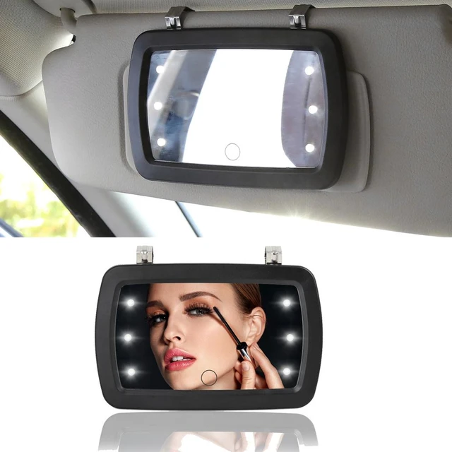 Miroir pare-soleil de voiture, Type Clip, cosmétique, universel,  maquillage, Portable, Automobile, intérieur, rétroviseur - AliExpress