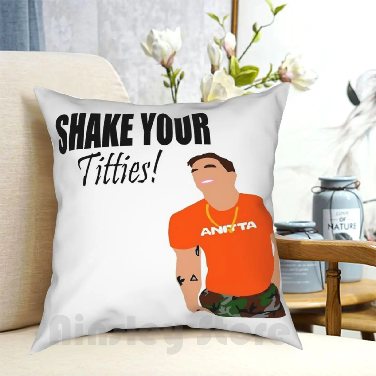 Agita Le Tue Tette!-Cody Rigsby Quote (Peloton) Federa Stampata Per La Casa Morbida Fodera Per Cuscino Fai Da Te Cody Rigsby Peloton