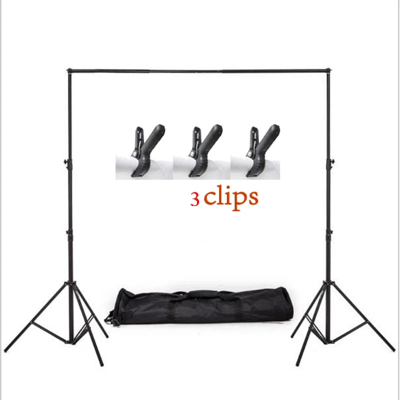 

3x2.6m adjustable Telescopic fold PHOTO BACKDROP STAND Photo Studio Background Support T Shape Backdrop for Studio Photo