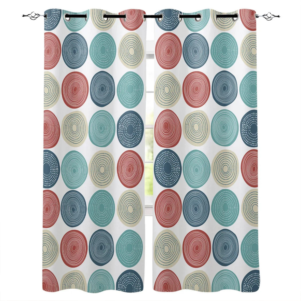 

Abstract Tree Ring Curtains Window Living Room Curtains Kitchen Indoor Window High Blackout Curtain Thick