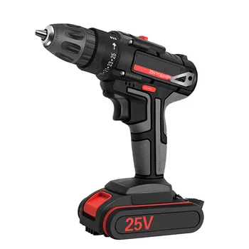 

25V Cordless Electric Screwdriver Drill Battery Operated Tool W/ LED Work Light