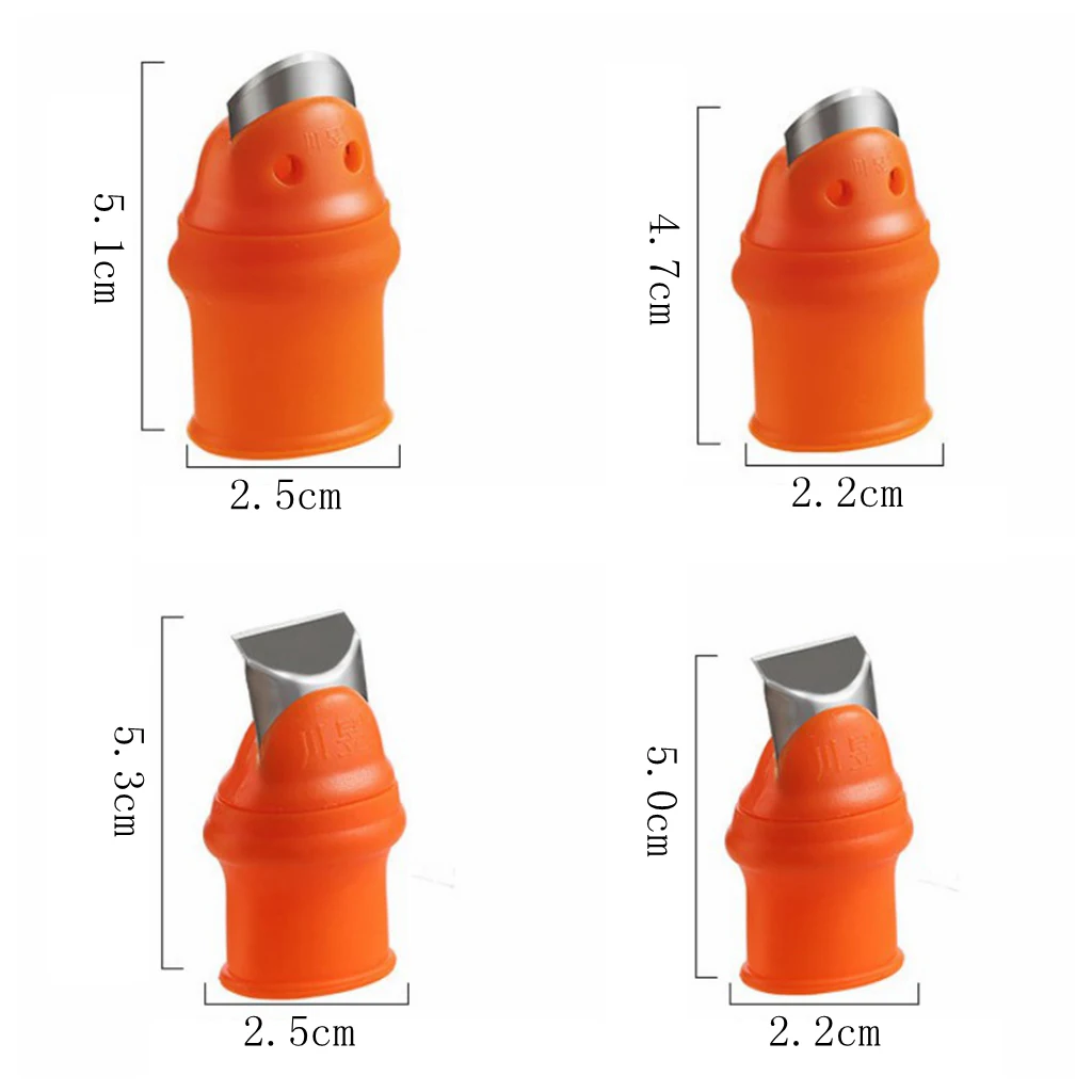 Garden Finger Knife Silicone Protective Fingertip Thumb Cutter with Cover Thumb Knife Gardening Tools Vegetable Picking Device