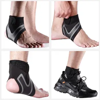 1 Pc Fitness Sport Enkelbrace Gym Elastische Compressie Sport Bandage Voet Gewichten Wraps Protector Benen Power Gewichtheffen