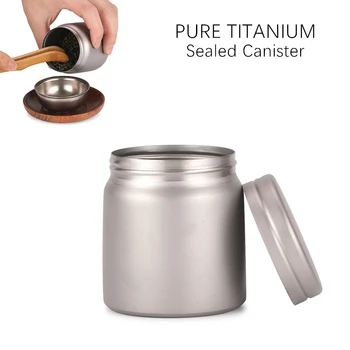 

Titanium Storage for Coffee Tea Sugar Sealed Canister Suit for Outdoor or Home Use Portable Storage Container Cup