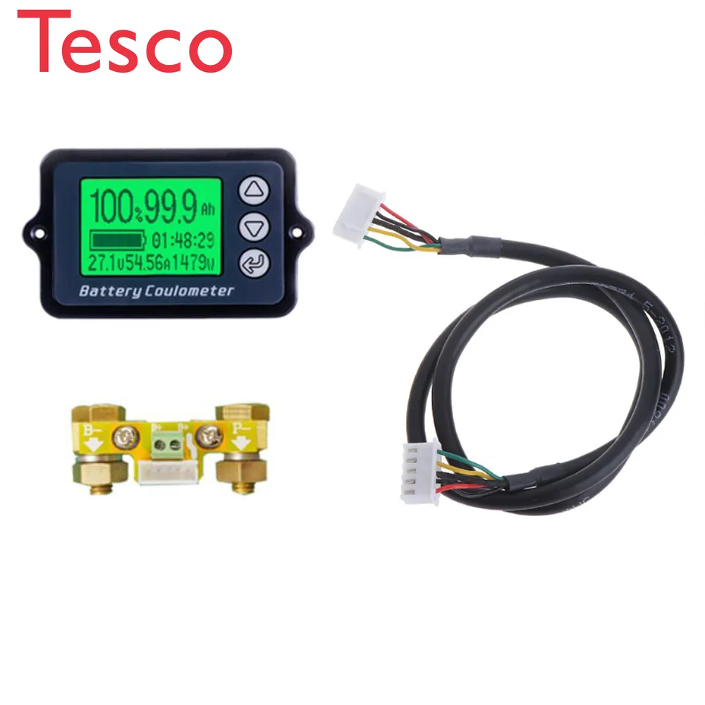 

TK15 DC 8V-80V 100A Battery Coulometer Professional Precision Vehicle Battery Tester Electric Quantity Display Monitor