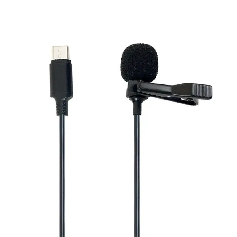 

Mini Clip On Microphone Type-C AUdio Interface Lavalier Mic for ANdroid Phones