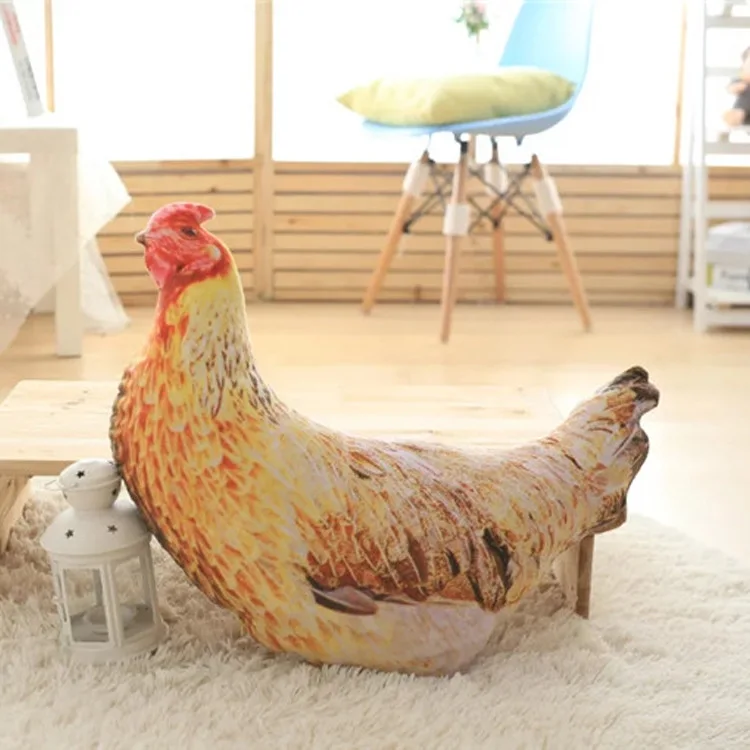 Плюшевая мягкая подушка для курицы модель петух 3D кукла "Курица" цифровая печать подушка для животных
