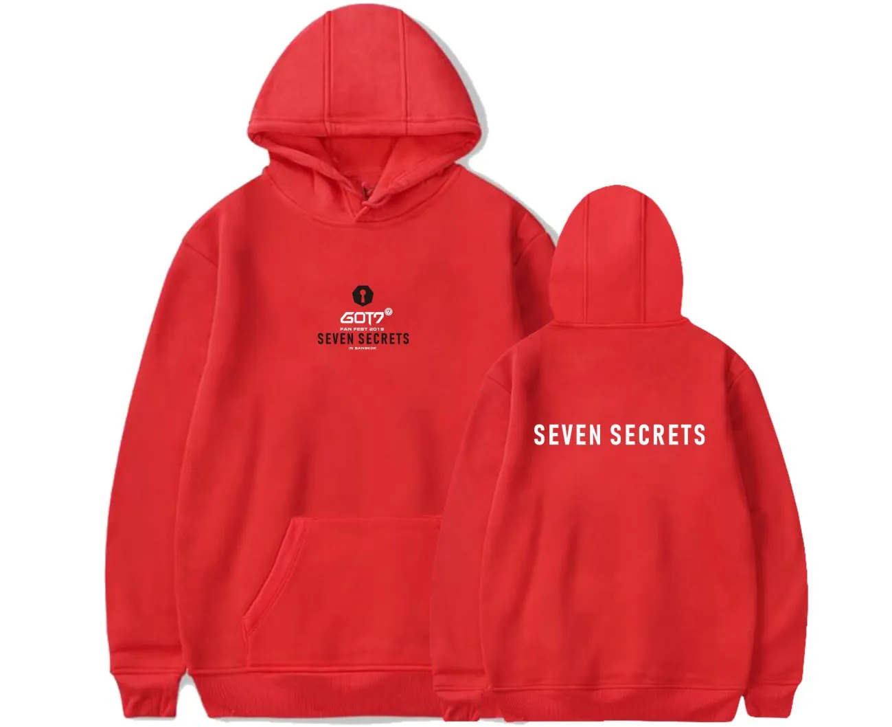 Новинка kpop Harajuku модные толстовки Got7 Seven Secrets концертный пуловер с принтом Мужские