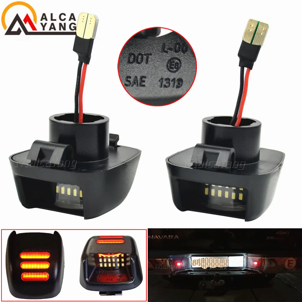 Xterra Armada License Plate Lights LED License Plate Lights For Nissan Frontier, Titan, Xterra, Armada & Suzuki Equator 2007-2019 Titan Xterra License Lamps