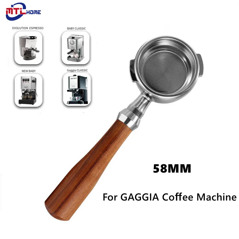 58mm Gaggia Baby Classic Coffee Bottomless Naked Portafilter Filter