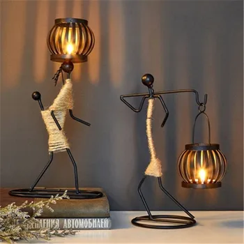 

Retro Romantic Candle Taipei European Wrought Iron Candle Home Candlelight Dinner Table Decoration Small Decoration A1364