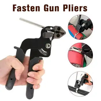 

Cable Tie Gun for 0.3-12mm Hand Cable Tie Fastening Tool Fasten Gun Pliers for Self-locking Stainless Steel Cable Ties