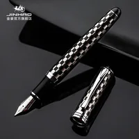 Jinhao X750 Classic Style Silver Clip Metal Fountain Pen 0.5mm Nib Steel Ink Pens for Gift Office Supplies School Supplies 1