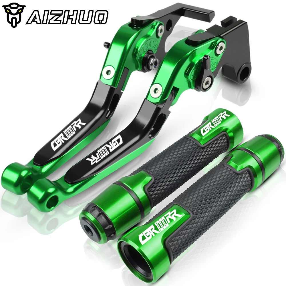 green3 CNC алюминиевый тормозной рычаг сцепления для мотоцикла ручки для Honda CBR1000RR CBR 1000RR 1000 RR FIREBLADE SP 2004-2007 2005 2006 - Цвет: green3