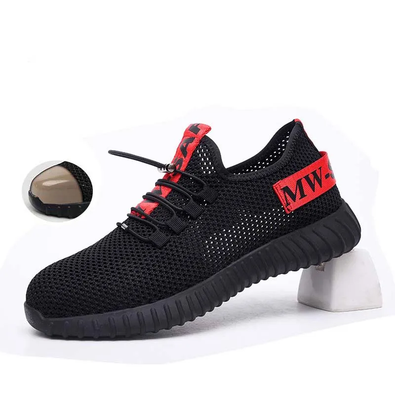 

JIAMEN Safety Shoes 2019 Men's Steel Toe Anti-smashing Construction Work Sneaker Outdoor breathable fashion Safety Boots