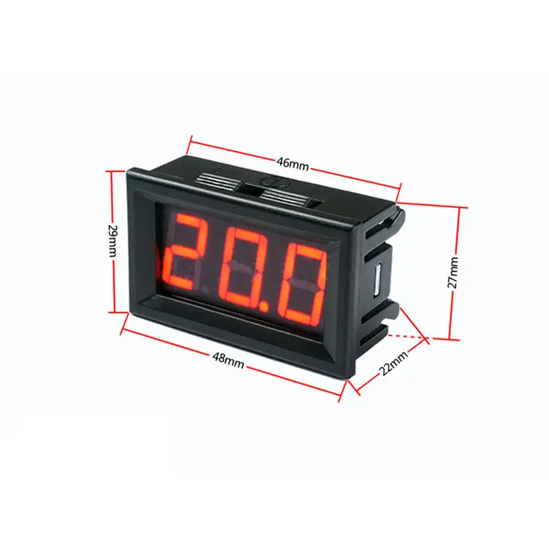 Taidacent Intelligent Voltmeter DC Digital DC Voltage Meter with Modbus-RTU TTL RS485 Interface DC Voltage Panel Meter - Image 2