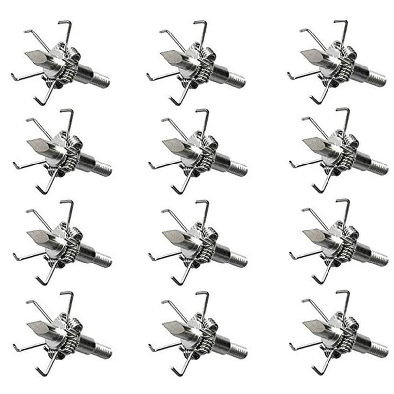 12 шт. Broadheads 100 зерно стрельба из лука охотничьи ножи острое дзюдо молоток Охотный