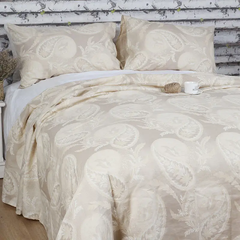 

100% franch linen Bedding Sheet 3pcs Flat sheet with pillowcase