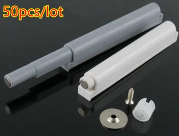 

50pcs/lot Open System Damper Buffer For Cabinet Door Cupboard Catch With Magnet For Home Kitchen Furniture Hardware