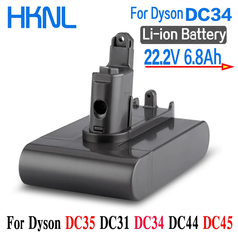 Литий-ионный аккумулятор 22 2 в 6800 мАч (только для типа B) Dyson DC35 DC45 DC31 DC34 DC44 Animal и 4.8Ah |
