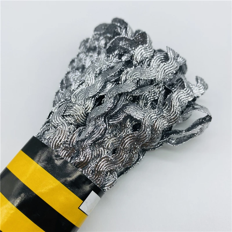 Polyester Ribbon Ribbon Decoration Ribbon Supplies Christmas Ribbon 15yards/Lot 6mm Zig Zag Ribbons Polyester Ribbon DIY Handmade Material for Wedding Party Christmas Decor Bow Ribbon