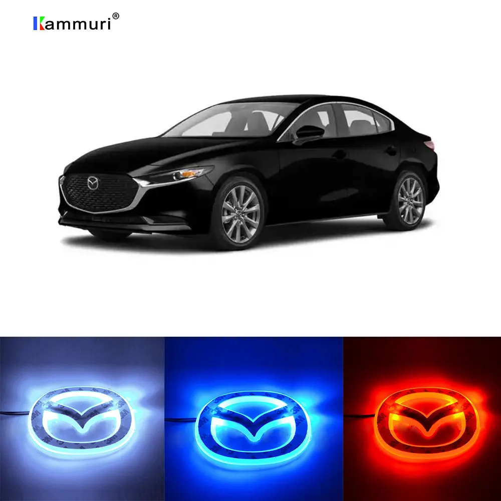 

2D Car Styling led emblem Badge Logo Light for mazda cx-5 cx-6 cx-3 rx8 cx-7 LED Emblem Badge Logo Light