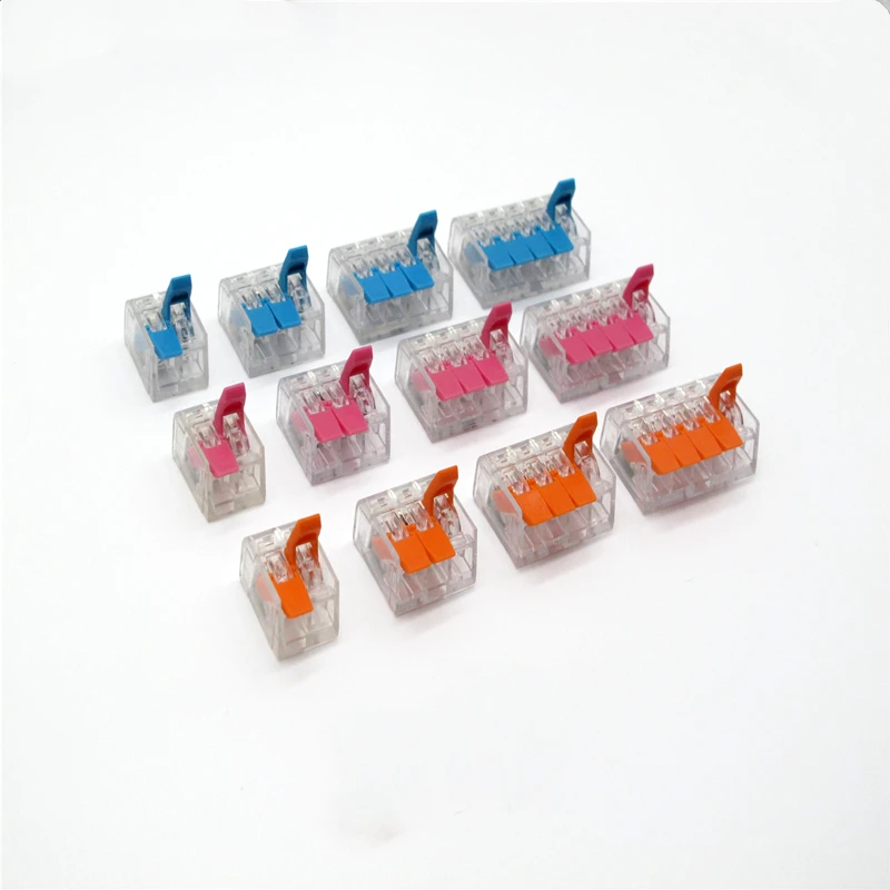 

Conector de cable 50/100 piezas naranja mini conector rбpido Universal conector de cable compacto enchufe Terminal de cable hoga