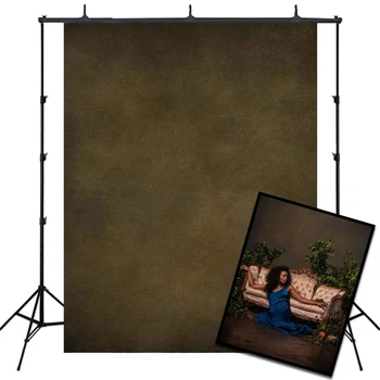 

HUAYI Solid corlor Photography backdrops abstract old master style brown background for professional photo studio SR-1003