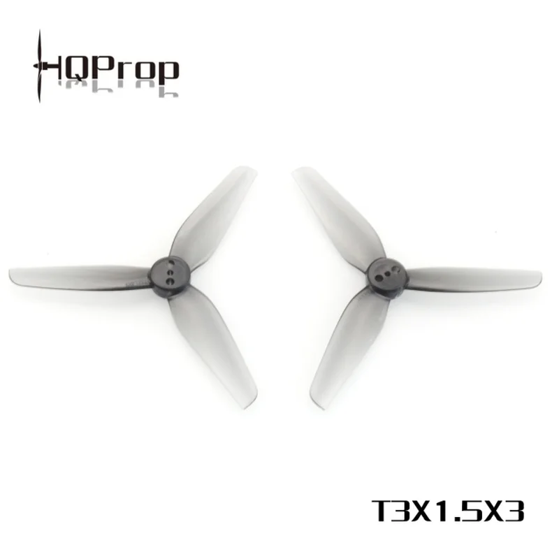 HQPROP T3X1.5X3 серый 3015 3 лопастной Пропеллер из поликарбоната для радиоуправляемых FPV