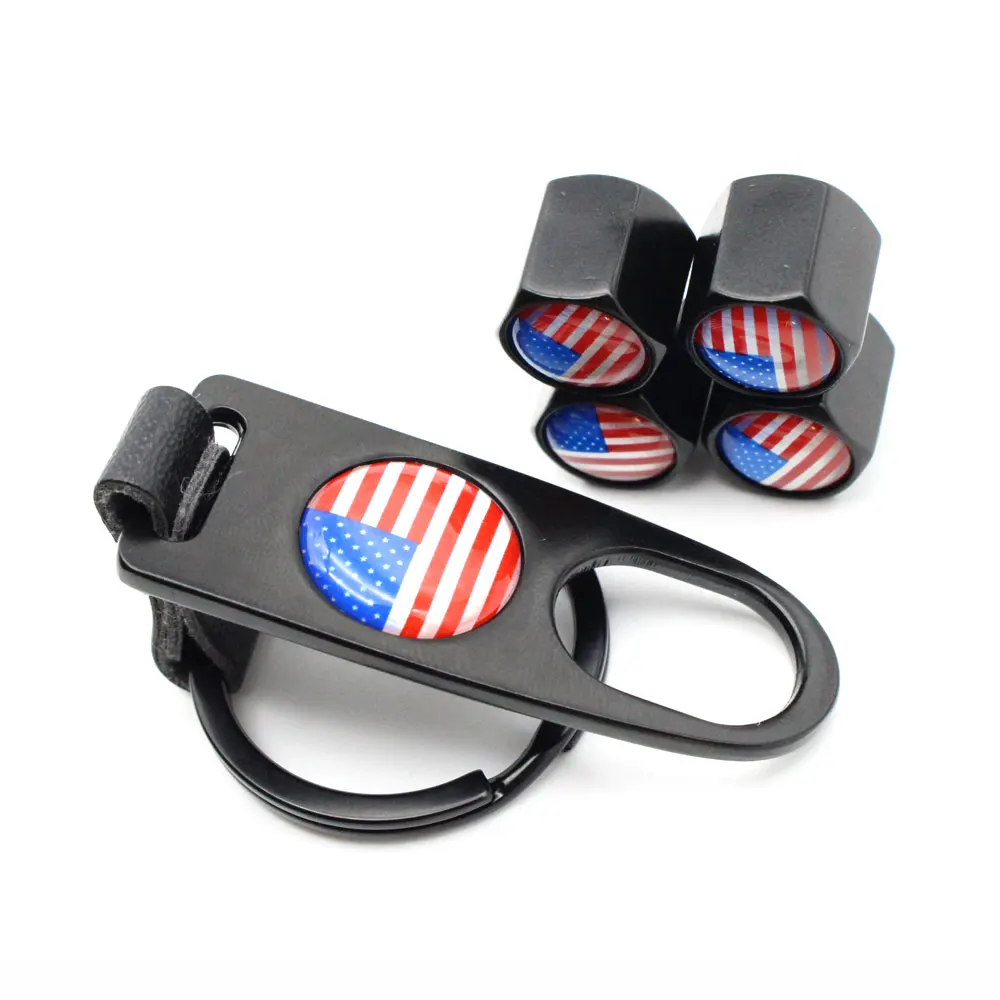 5 шт./компл. Американский Флаг Стиль противоугонные автомобильные колеса